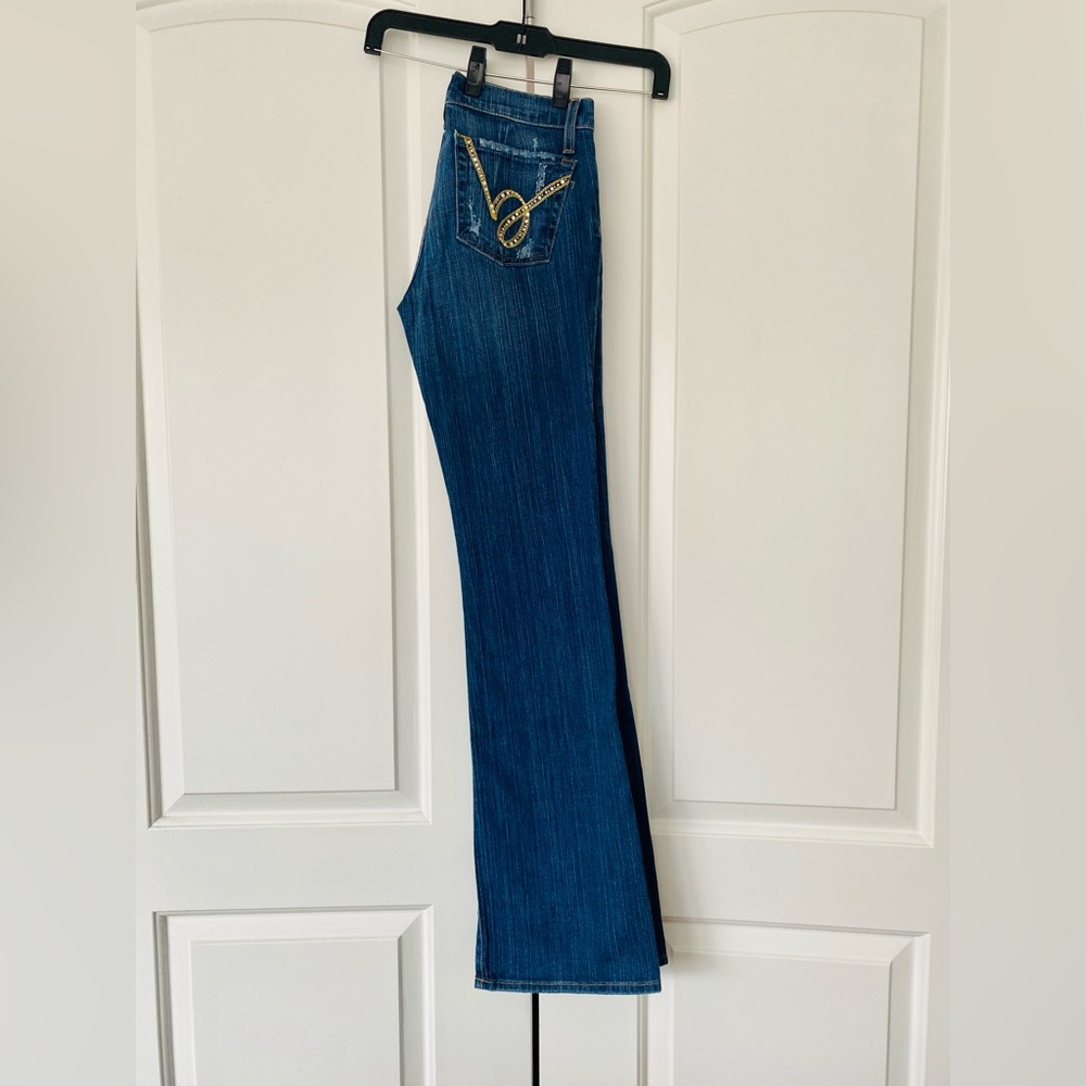 bebe Embellished Pocket Jeans